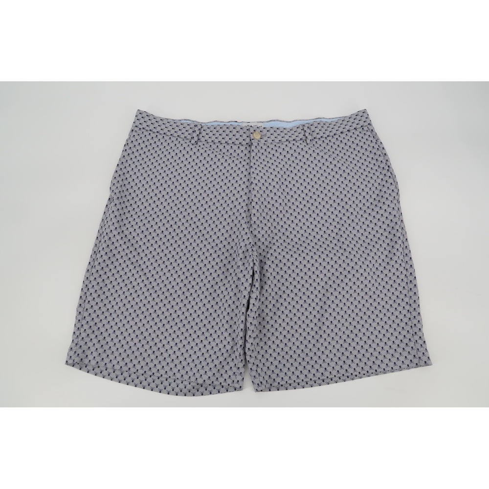 Peter Millar Golf Shorts Mens 38 Gray Skulls Crossbones Performance Flat Front